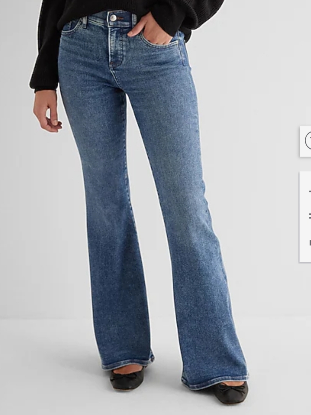 Express‎ Light Blue 70S Flare Jeans for Women Size 10R